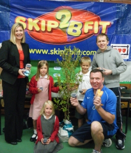 Skip2Bfit skipping workshops offers free blueberry plants