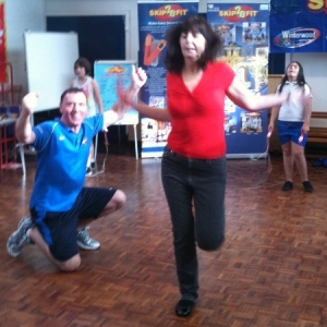 Lesley Griffiths AM tries the Skip2Bfit Challenge